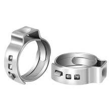 Stainless Steel Hose Clamps 304 Single Ear Assorted Size Kit for Plumbing 360 Watertight Seal