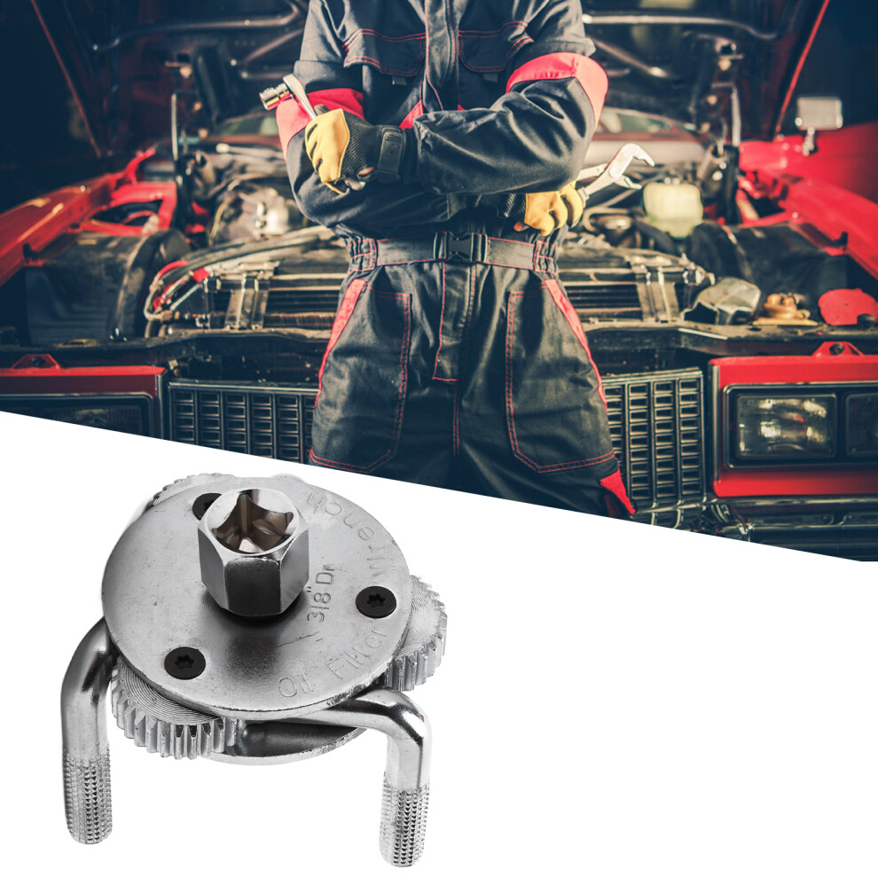 Universal Steel Oil Filter Wrench 3ÂJaw Removal Tool For Auto Car Repair 4621382410674