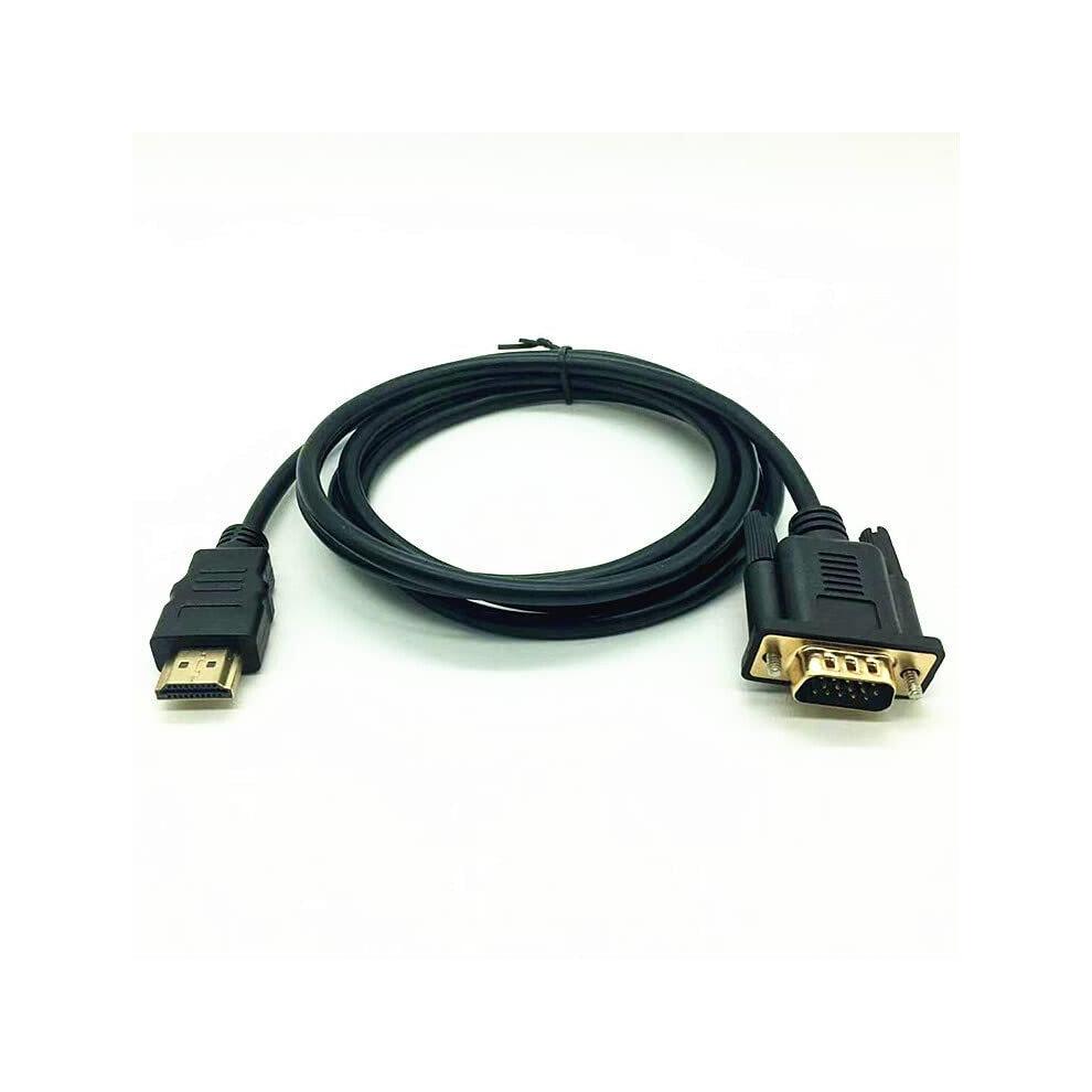 1080P Full Hd Hdmi To Vga Cable 1.8M Male To Male Adapter For Pc Laptop Monitor Projector Tv 9199774227544