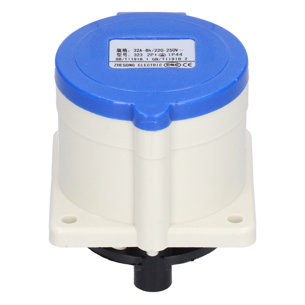 2P 32A Industrial Power Socket 220-250V Ip44 2 Phase Concealed Connector 8341377463978