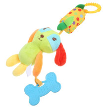 Animal Crib Hanging Soft Dog Crib And Stroller Attachment Soft Plush Infant Toy For Sensory Development Travel Ready