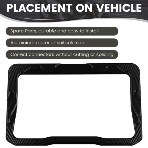 Motorcycle Modified Instrument Protection Frame for  368G Display Decorative Shell Screen Protective Cover Black 1