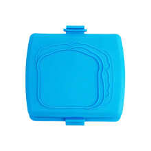 Microwave Sandwich Maker with NonStick Grill for Quick Breakfast, Dishwasher Safe, Blue