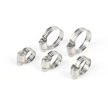 10pcs 304 Stainless Steel Hose Clamps 8152mm Worm Gear Clips for LeakProof Pipe Connection