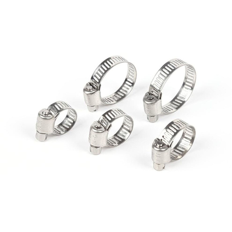 10Pcs 304 Stainless Steel Hose Clamps 8152Mm Worm Gear Clips For Leakproof Pipe Connection 9347817815153