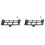 2X Front Bumper Tow Hook Eye Cover 1248800105 for - EClass W124 84-1996 1