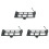 3X Front Bumper Tow Hook Eye Cover 1248800105 for - EClass W124 84-1996 1