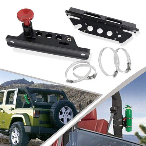 3X Universal Quick Release Roll Bar Fire Extinguisher Mount Bracket for    RZR Ranger  Maverick 1