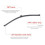 2X Rear Windshield Wiper Arm Blade Set for- Cayenne 2011-2017 95862804000 4