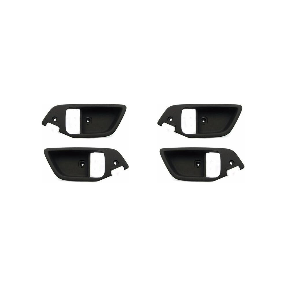 2X Front Door Inside Handle Catch Cover Lh+Rh Set For Tiburon Coupe 2003-2008 826112C000 826212C000, Black 6032355676283