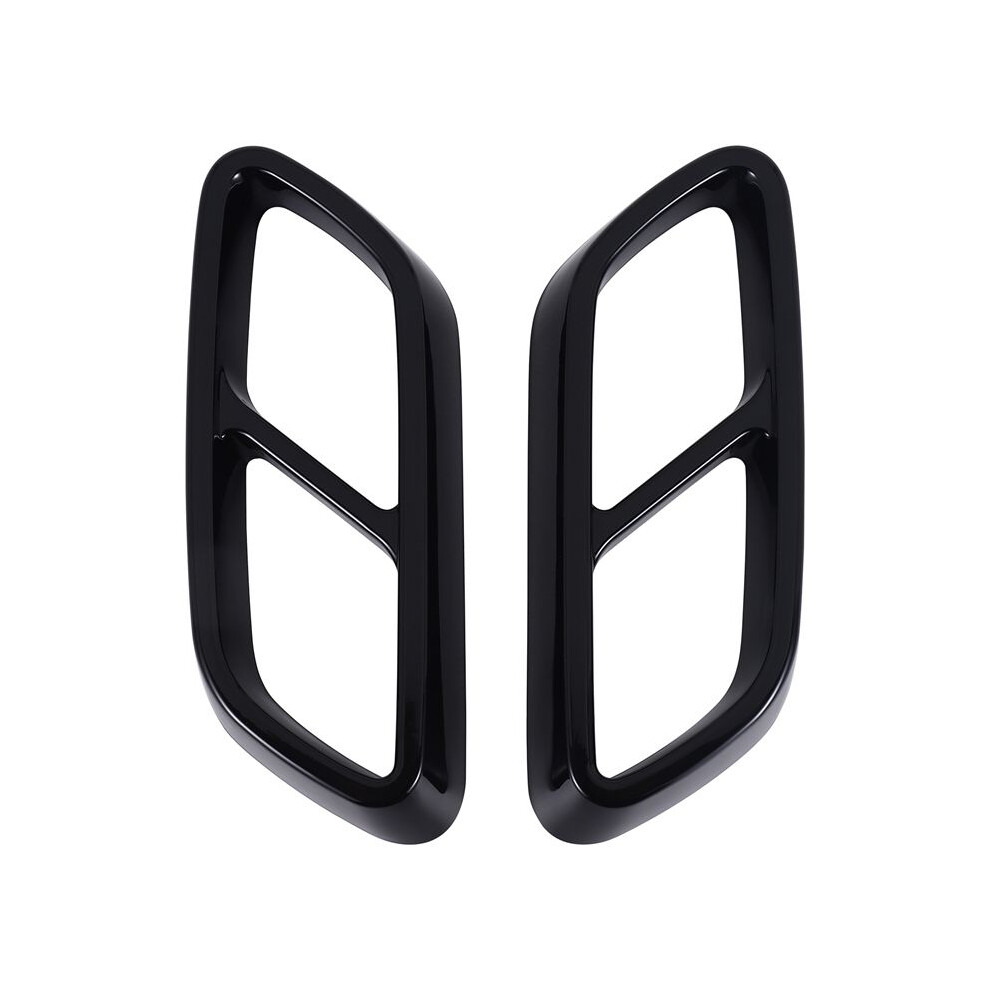 For - C-Class W206 C200 C260 C300 2022+ Amg Car Tail Throat Exhaust Pipe Muffler Tip Cover Abs Shiny Black 6031847114401