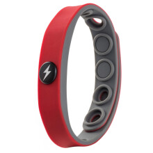 Silicone AntiStatic Wristband Unisex Red Wireless Soft Negative Ion Bracelet For Sports