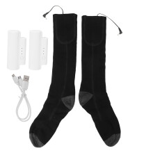 Beheizbare Fußsocken mit Akku, 3 Heizstufen, atmungsaktives Unisex-Design, ideal für kaltes Wetter und Outdoor-Aktivitäten