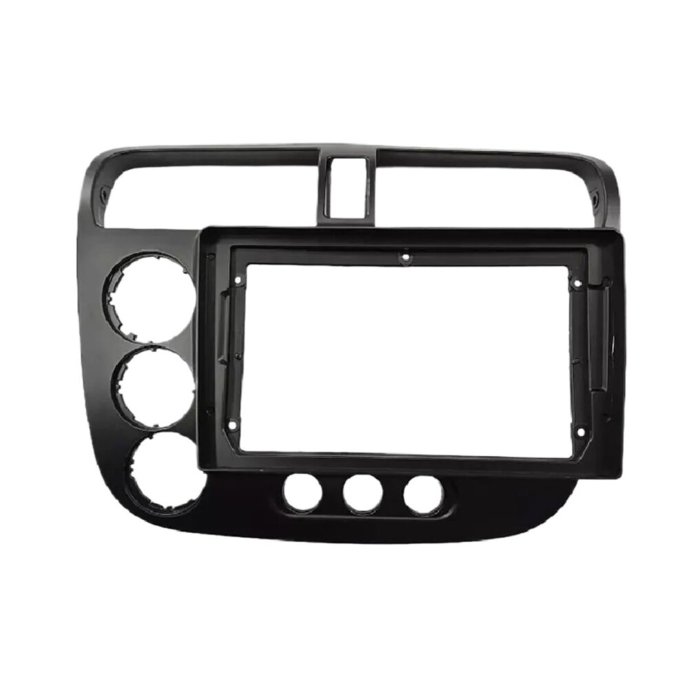 Car Stereo Fascia For Honda Civic 20002006, 9 Inch 2 Din Abs Dash Kit With Gapless Fit Silver 9199774228626