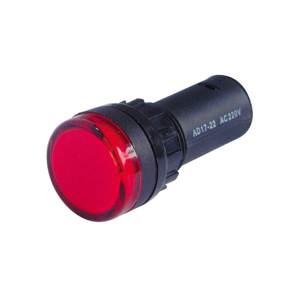 Ad1722 Indicator 12V Dc Ac Panel Mount Signal Lamp With Bright And Energy Saving Design Red/Light 9199774228763