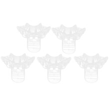 Set di 5 mascherine trasparenti in plastica modellabili per il restauro dentale