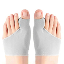 Ortopædisk ærme til hallux valgus, let og diskret løsning med gelpuder til smerter i hallux valgus og mellemfod, skridsikkert gelindlæg for