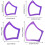 DIY χειροποίητο πρότυπο patchwork, διαφανής ακρυλικός χάρακας πολλαπλών λειτουργιών 3