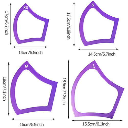 DIY χειροποίητο πρότυπο patchwork, διαφανής ακρυλικός χάρακας πολλαπλών λειτουργιών 2