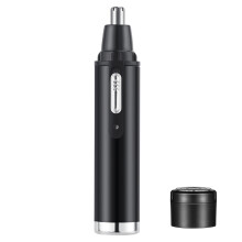 Tagliacapelli da naso interamente in alluminio per uomo, taglio indolore con batteria ricaricabile, supporto di ricarica USB, design compatto ideale
