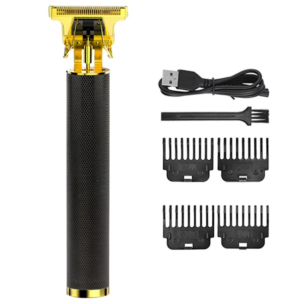 Rechargeable Hair Grooming Trimmer with Adjustable Guide Comb, Ergonomic Design Cordless USB Rechargeable Hair Clipper, Stainless Steel Cutter Washab