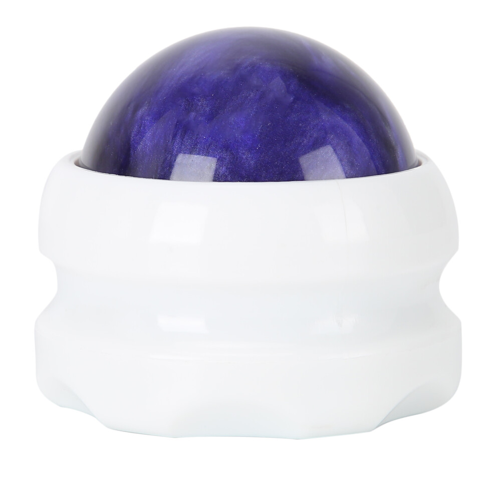 White Portable Massage Ball For Sore Muscles, Stress Relief, High-Quality Device Promotes Blood Circulation, 360 Degree Spin, Myofascial Release, Bas