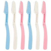 Gezichtshaarscheerapparaat voor vrouwen, dermaplaningtool met precisiesnijdend roestvrijstalen mesje, wenkbrauwvormer voor zachte exfoliatie.