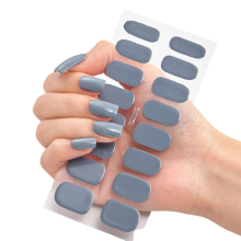 Förhärdade gelnagelremsor med salongskvalitetsglans, självhäftande nagellacksremsor för snabb manikyr, vattentäta långvariga nagelwraps med