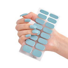 Autocollants pour ongles en gel faciles à utiliser avec support auto-adhésif, bandes de gel pré-polymérisées ou semi-polymérisées pour des