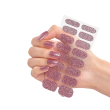 Autocollants pour ongles en gel faciles à utiliser avec support auto-adhésif, bandes de gel pré-polymérisées ou semi-polymérisées pour des