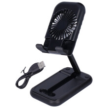 Rechargeable Portable Desk Fan Slim Silent Mini Fan With Battery Operated Function And Power Bank Feature, Multi Speed Settings Trendy Design For
