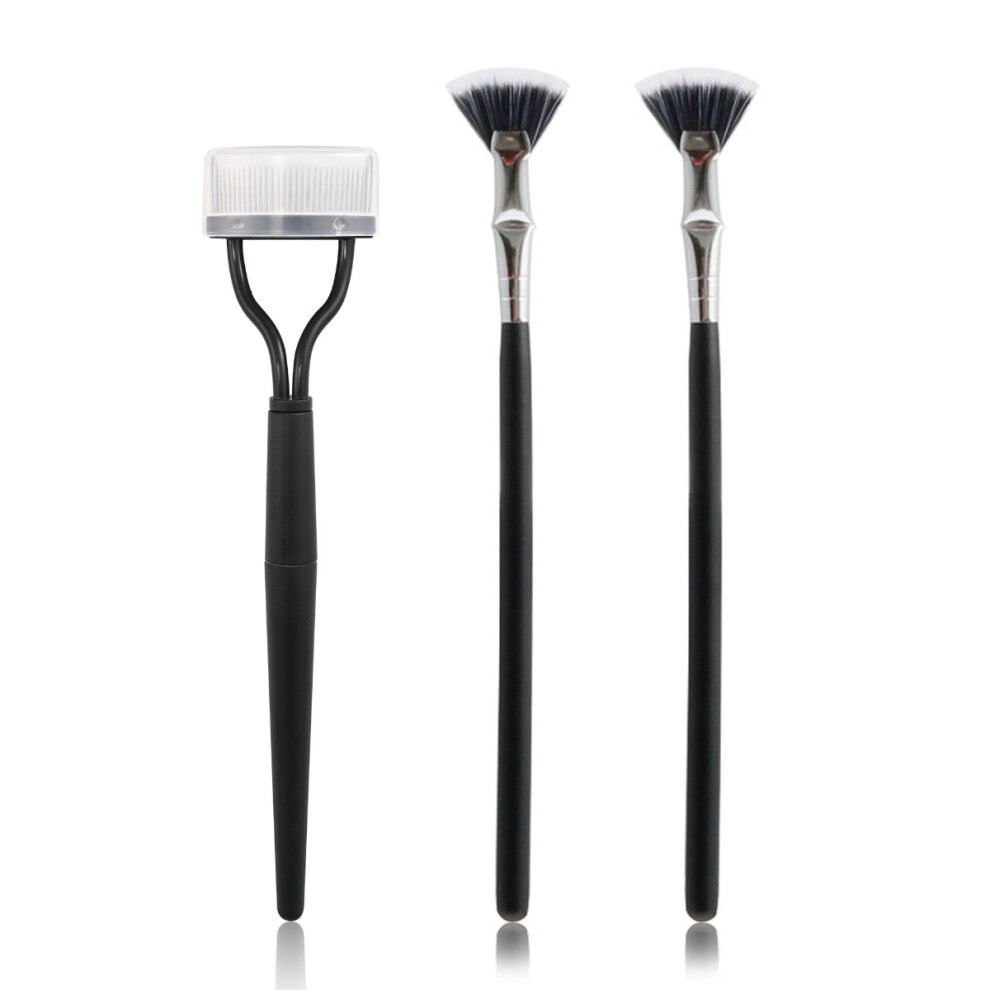 Stainless Steel Eyelashes Mascara Separator for Precision Grooming, Eyelash Definer with Smooth Bristles and Long Handle, Multipurpose Makeup Tool fo