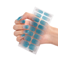 Autocollants pour ongles en gel faciles à utiliser avec support auto-adhésif, bandes de gel pré-polymérisées ou semi-polymérisées pour des