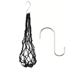 Chicken Vegetable String Bags Hanging Feeding Net Bag-Black