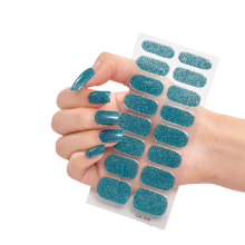 Autocollants pour ongles en gel faciles à utiliser avec support auto-adhésif, bandes de gel pré-polymérisées ou semi-polymérisées pour des
