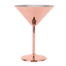 Taças de coquetel reutilizáveis em aço inoxidável com acabamento refinado, design moderno, perfeitas para bebidas quentes ou frias, água.