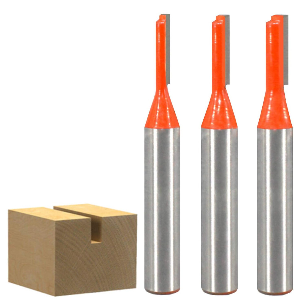 Wood Milling Cutter For Fine Joinery, Single Flute Bit With C3 Micrograin Tungsten Carbide High Precision Straight Router Bit Set, Smooth Cutting 9340959496549