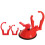 Fish Tank LED Light Suction Cup Clamp 360rotatable Sucker-Red 6