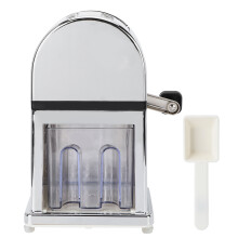 Hand Crank Snow Cone Machine, Portable Ice Crusher With Stainless Steel Blades, Perfect for Homemade Cold Drinks and Energy Saving