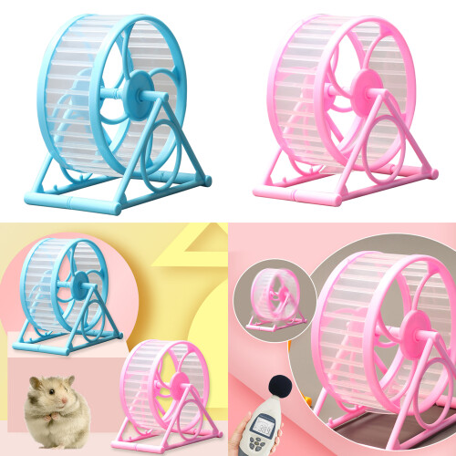 Gerbils Hamster Running Jogging Wheel Toy for Cage-yellow 1