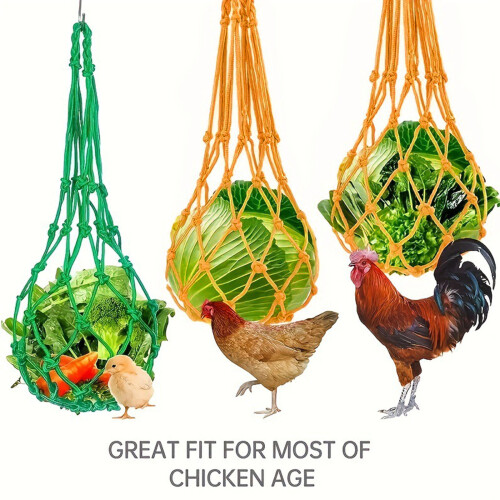 Chicken Vegetable String Bags Hanging Feeding Net Bag-Black 1