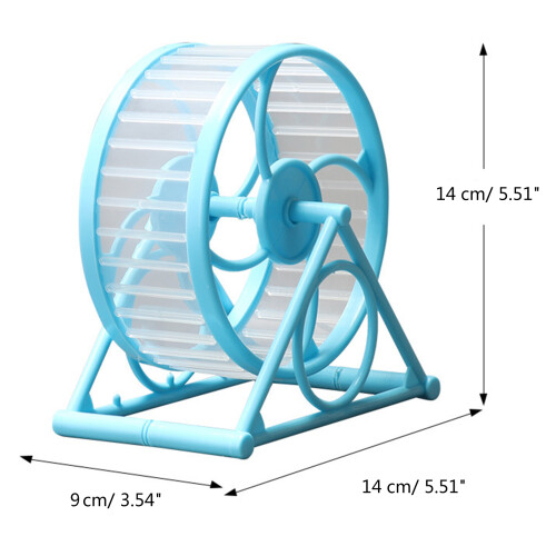 Gerbils Hamster Running Jogging Wheel Toy for Cage-yellow 2