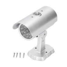Solar Powered Dummy Surveillance Camera, High Quality Material For Longevity, Compact Design Easy To Install, Indoor Outdoor Usage, Technical Support