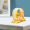 Gerbils Hamster Running Jogging Wheel Toy for Cage-yellow 6
