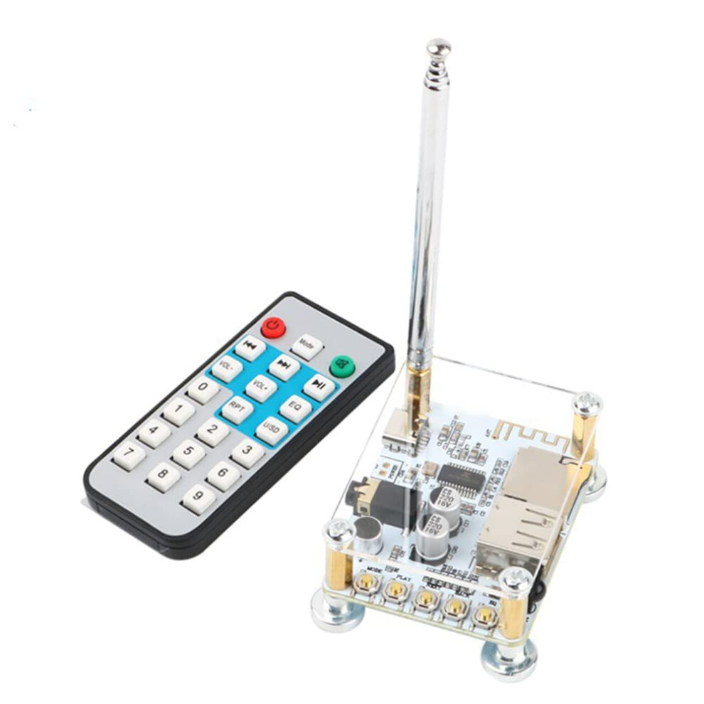 Bt5.0 Receiver Decoding Module With Remote Control Disk And Tf Card Playback Radio Amplifier Modified 9187378588291