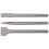 Rugged 3Pcs Chisel Set Carbon Steel for Concrete Removal & Tile Work 12