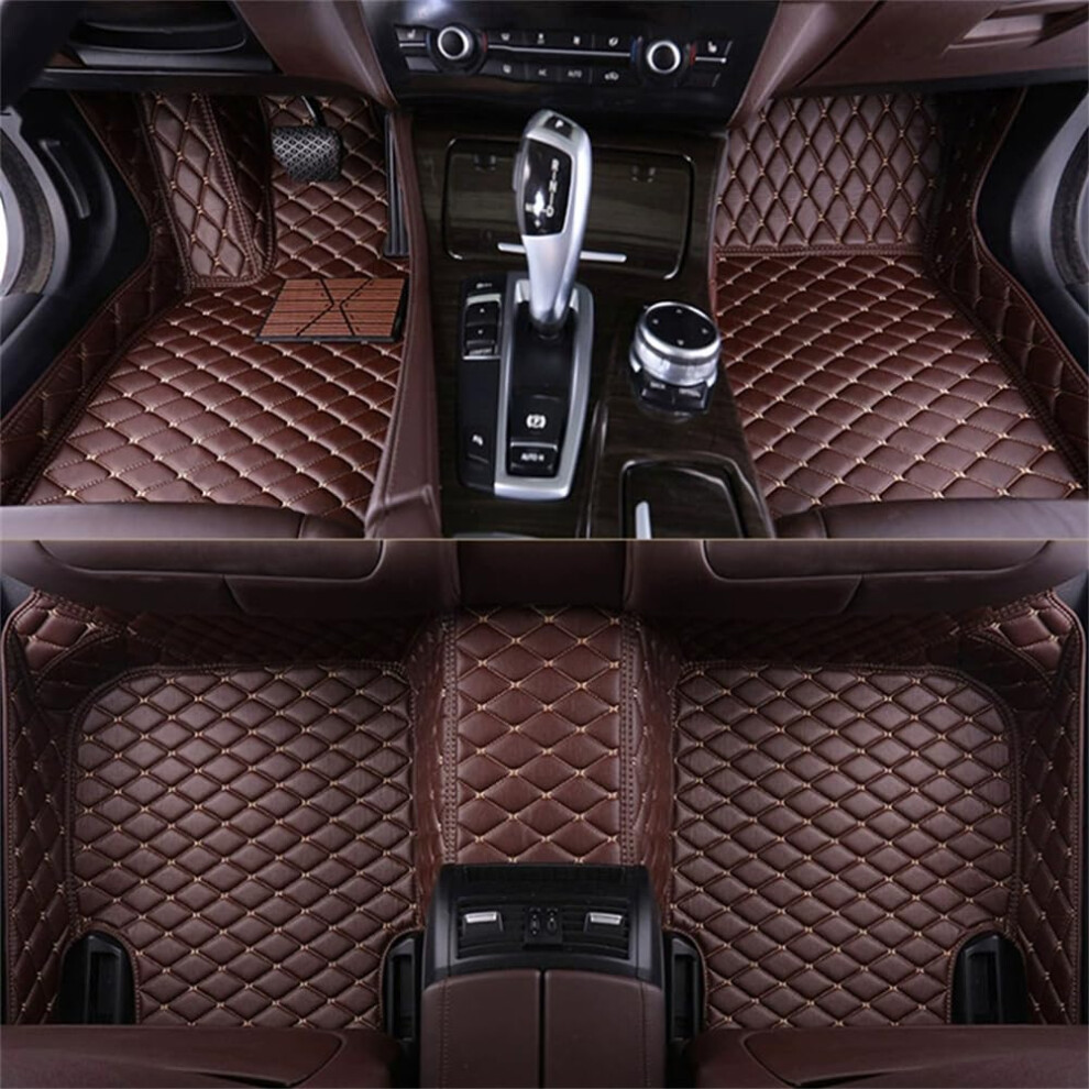 Leather Custom Fit Floor Mats For Kia Niro 20172023 Waterproof Nonslip Allweather Protection Coffee 9199774230384