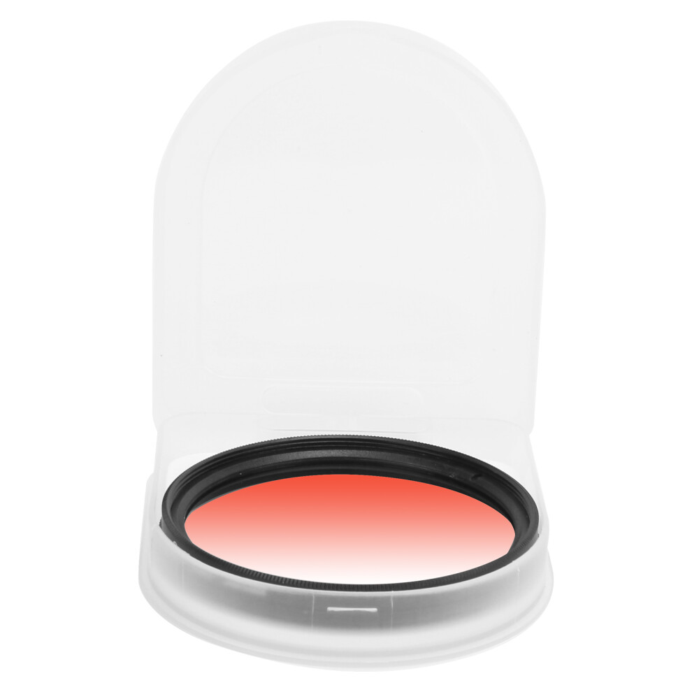 58Mm Gradient Filter With Multilayer Coating For Camera Lens Red 7661377473991