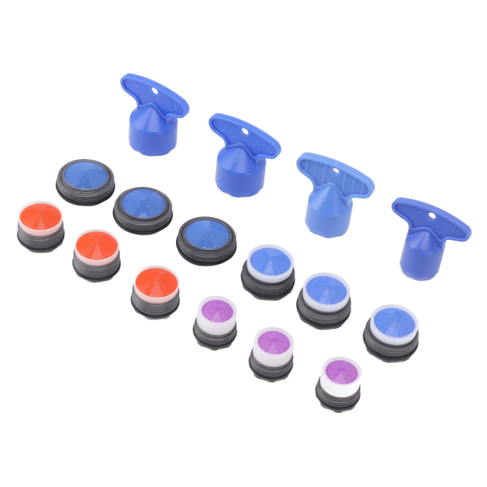 16Pcs Faucet Bubbler Insert Set With Wrench, Abs, 56G 5061377474189