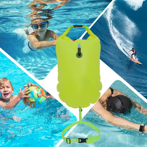 Swimming Pull Buoy Lightweight Pool Float  Visibility Non Slip With Adjustable Strap For Beach Pool Sea Lake 2